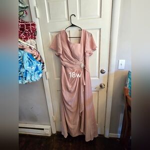 Elegant Pink Evening Gown